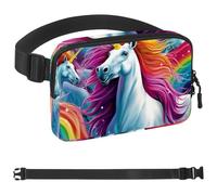 Swarm Art Unicorns-225 - Riñonera de estilo unisex: riñoneras de moda, bolsas cruzadas deportivas delgadas a la moda para trotar, senderismo, senderismo, mujer, hombre, multicolor, 4 x 23 x 15 cm,