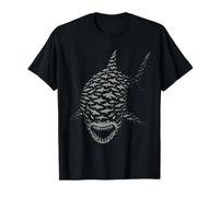 Swarm Of Small Sharks Form Great White Shark Camiseta