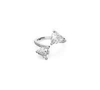Swarovski Anillo Attract Soul, Corazón, Blanco, Baño de rodio