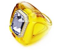 Swarovski Anillo de cóctel Dulcis, Corte Cushion, Pavé, Amarillo (55)