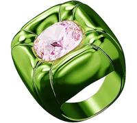 Swarovski Anillo Cóctel Dulcis Corte Cushion Verde Talla 55