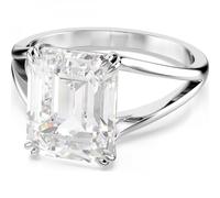 Anillo de cóctel Stilla, Talla octogonal, Blanco, Baño de rodio 58