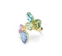 Swarovski Anillo con motivo Gema, Tallas mixtas, Baño tono oro