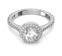 Swarovski Anillo Constella para mujer, Anillo con Cristales Radiantes, en Baño Rodio, Colección Constella de Swarovski, 52