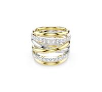 Swarovski Anillo de cóctel Hyperbola, 60, Cristal, Sin piedras preciosas