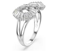 Swarovski anillo de cóctel hyperbola, símbolo del infinito, blanco,