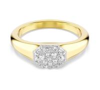 Swarovski Anillo Dextera, Tallas mixtas, Blanco, Baño tono oro