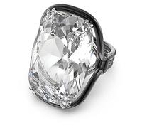 Swarovski Anillo Harmonia, Cristal de gran tamaño, Blanco, Combinación de acabados metálicos