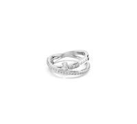 Swarovski Anillo Hyperbola, Tallas mixtas, Blanco, Baño de rodio