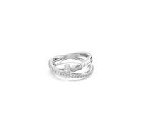 Swarovski Anillo Hyperbola, Tallas mixtas, Blanco, Baño de rodio