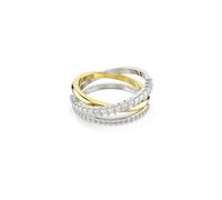 Swarovski Anillo Hyperbola, Tallas mixtas, Blanco, Combinación de acabados metálicos
