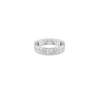 Anillo Matrix, Talla baguette, Blanco, Baño de rodio 55