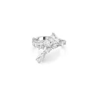 Swarovski Anillo Matrix, Tallas mixtas, Blanco, Baño de rodio