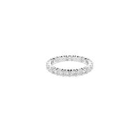Swarovski Anillo Matrix Vittore, Talla redonda, Blanco, Acabado en tono plateado