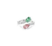 Swarovski Anillo verde / rosa / plata 58 verde / rosa / plata