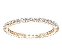 Swarovski Anillo Vittore blanco chapado en oro rosa, talla 60