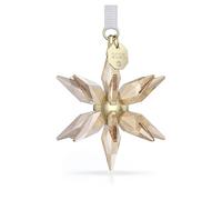 Swarovski Adorno 3D Edición Anual 2025 – Estrella 393 facetas, centro metal oro champán