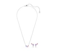 Swarovski Conjunto de joyería lila / rosa / plata One Size EUR