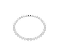 Swarovski Ariana Grande x Collar de tenis, cortes mixtos, corazón, transparente, acabado de rodio, talla única, cristales, acabado de rodio, cristal, talla única, cristales, acabado de rodio, cristal