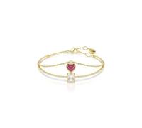 Swarovski Brazalete Chroma – Corazón, rojo, baño tono oro – OS