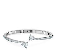 Swarovski Brazalete De Las Mujeres No es un Tipo Metal Sin Piedras Preciosas Irregular - 5535289