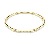 Swarovski Brazalete Dextera, Forma octagonal, Talla redonda, Blanco, Baño tono oro