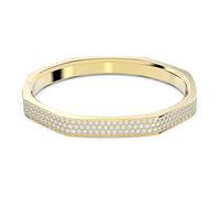 Swarovski Brazalete Dextera, forma octágono, blanco, acabado dorado