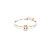 Swarovski Brazalete Dextera, Talla redonda, Blanco, Baño tono oro rosa