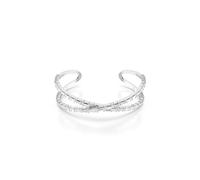 Swarovski Brazalete Hyperbola, Símbolo del infinito, Blanco, Baño de rodio, L