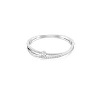 Swarovski Brazalete Hyperbola, Tallas mixtas, Blanco, Baño de rodio