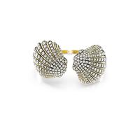 Swarovski Brazalete Idyllia, Caracola, Blanco, Baño tono oro