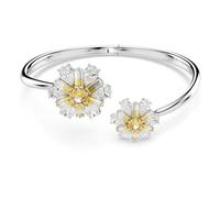 Swarovski Brazalete Idyllia, Flor, Amarillo, Baño de rodio, S