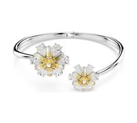 Swarovski brazalete idyllia, flor, amarillo, baño de rodio, s