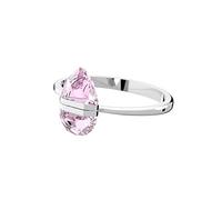 Swarovski Brazalete Lucent para Mujer, con Cristales Rosa, Cierre Magnético, de Acero Inoxidable Brillante, Rosaline, Colección Swarovski Lucent, L