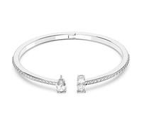 Swarovski Brazalete Mesmera Attract, Tallas mixtas, Blanco, Baño de rodio