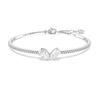 Swarovski Brazalete Mesmera, Tallas mixtas, Blanco, Baño de rodio