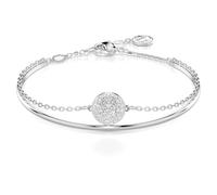 Swarovski Brazalete Meteora, Blanco, Baño de rodio