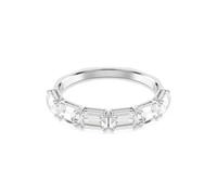 Swarovski Brazalete Millenia, Talla octogonal, Blanco, Baño de rodio