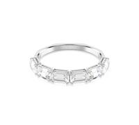 Swarovski Brazalete Millenia, Talla octogonal, Blanco, Baño de rodio