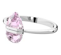 Swarovski Brazalete para Mujer, con Cristales Rosa, Cierre Magnético, de Acero Inoxidable Brillante, Rosaline, Talla M Colección, Swarovski Lucent, M