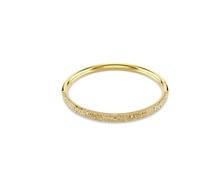 Swarovski Brazalete Sublima, con Cristales Redondos en Tono Oro de Diferentes Tamaños en la Sección Superior y Pavé Nieve, Colección Sublima, Baño en Tono Oro, Tono Dorado
