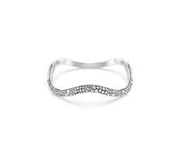 Swarovski Brazalete Sublima, Talla redonda, Blanco, Baño de rodio