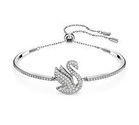 Brazalete Swan, Cisne, Blanco, Baño de rodio OS