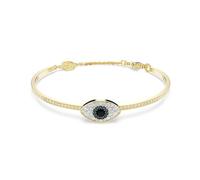 Brazalete Symbolica, Ojo turco, Azul, Baño tono oro L