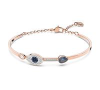 Swarovski Brazalete Symbolica, Ojo turco, Azul, Combinación de acabados metálicos
