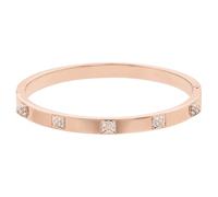 Swarovski Brazalete Tactic, Blanco, baño de Oro Rosa