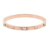 Swarovski Brazalete Tactic, Blanco, baño de Oro Rosa