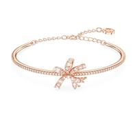 Swarovski Brazalete Volta, Lazo, Blanco, Baño tono oro rosa