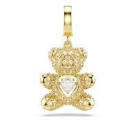 Swarovski Charm Idyllia, Tallas mixtas, Osito, Baño tono oro