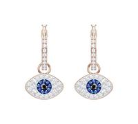 SWAROVSKI Colección de joyas simbólicas de cristal contra el mal de ojo, con collares, aretes y pulseras, M, Cristal, oro rosa, cristal